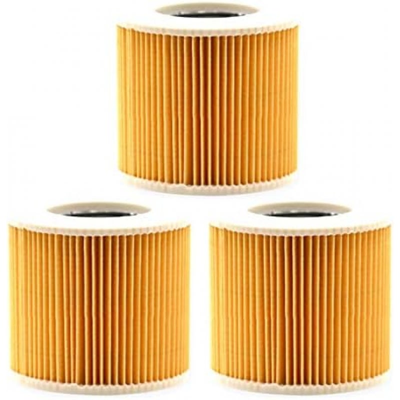 Zestaw 3-częściowych filtrów wkładowych do odkurzaczy Kärcher WD3 Premium, WD2, WD3, WD 3, MV3 i WD 3 P