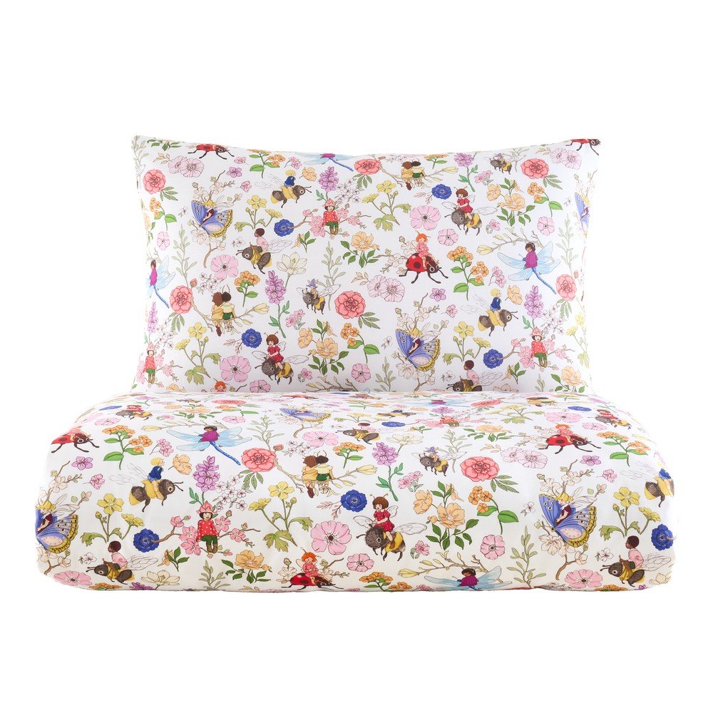 Bawełniana pościel dziecięca jednoosobowa 135x200 cm Garden Friends – Belle & Boo