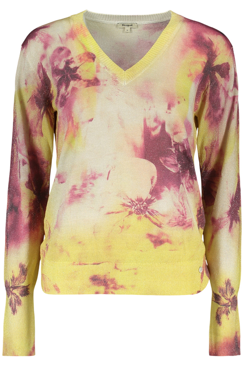 ŻÓŁTY SWETER DAMSKI DESIGUAL