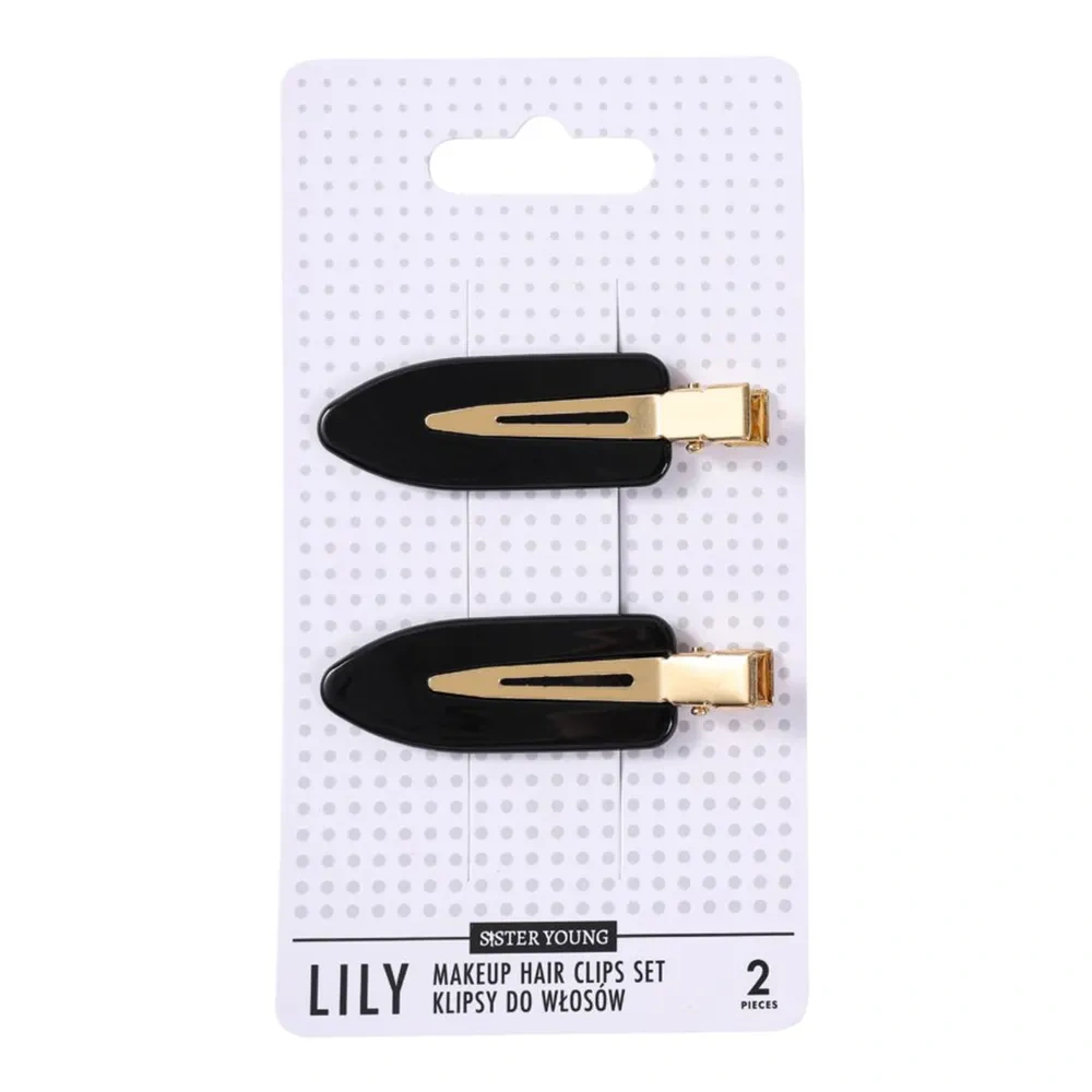 Sister Young Lily klipsy do włosów Black 2 sztuki