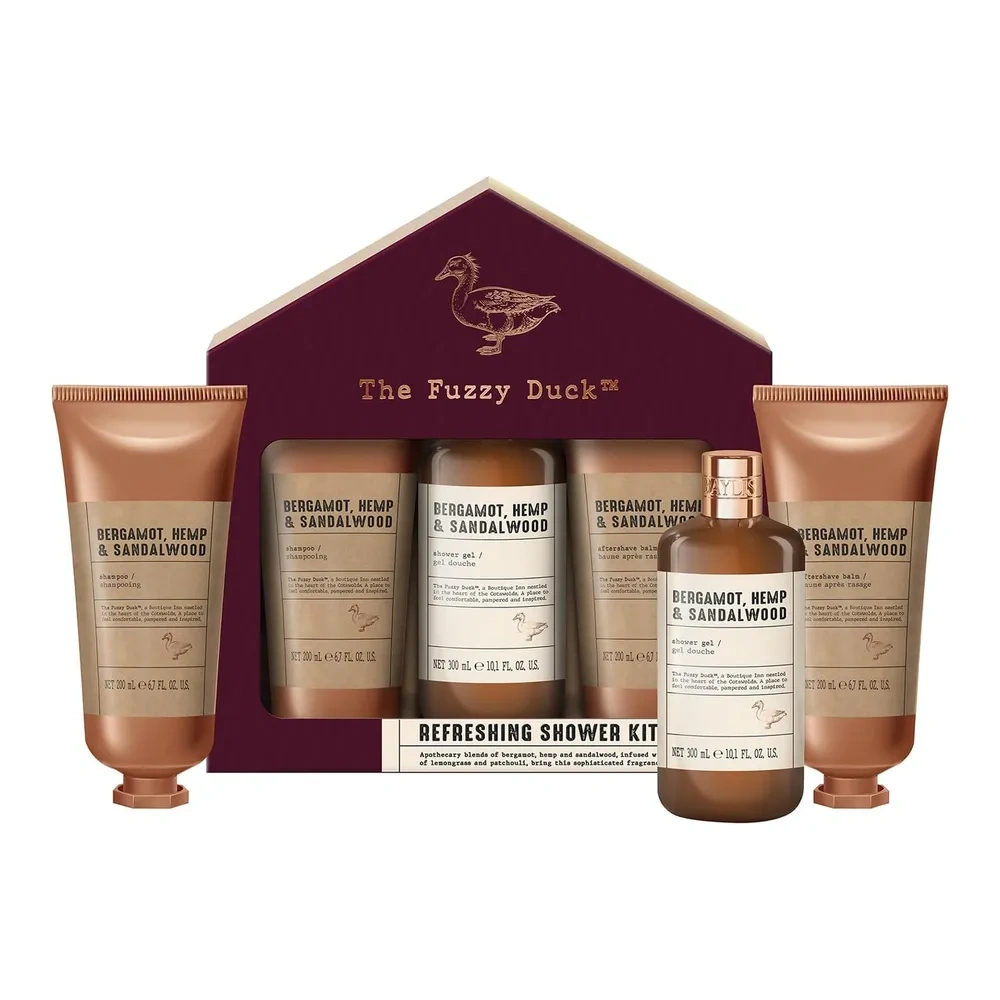 Baylis & Harding The Fuzzy Duck zestaw prezentowy dla mężczyzn szampon 200 ml + żel pod prysznic 300 ml + balsam po goleniu 200 ml