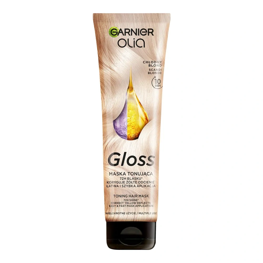 Garnier Olia Gloss tonjąca maska do włosów rozjaśnianych Scandi Blonde / Chłodny Blond 150 ml