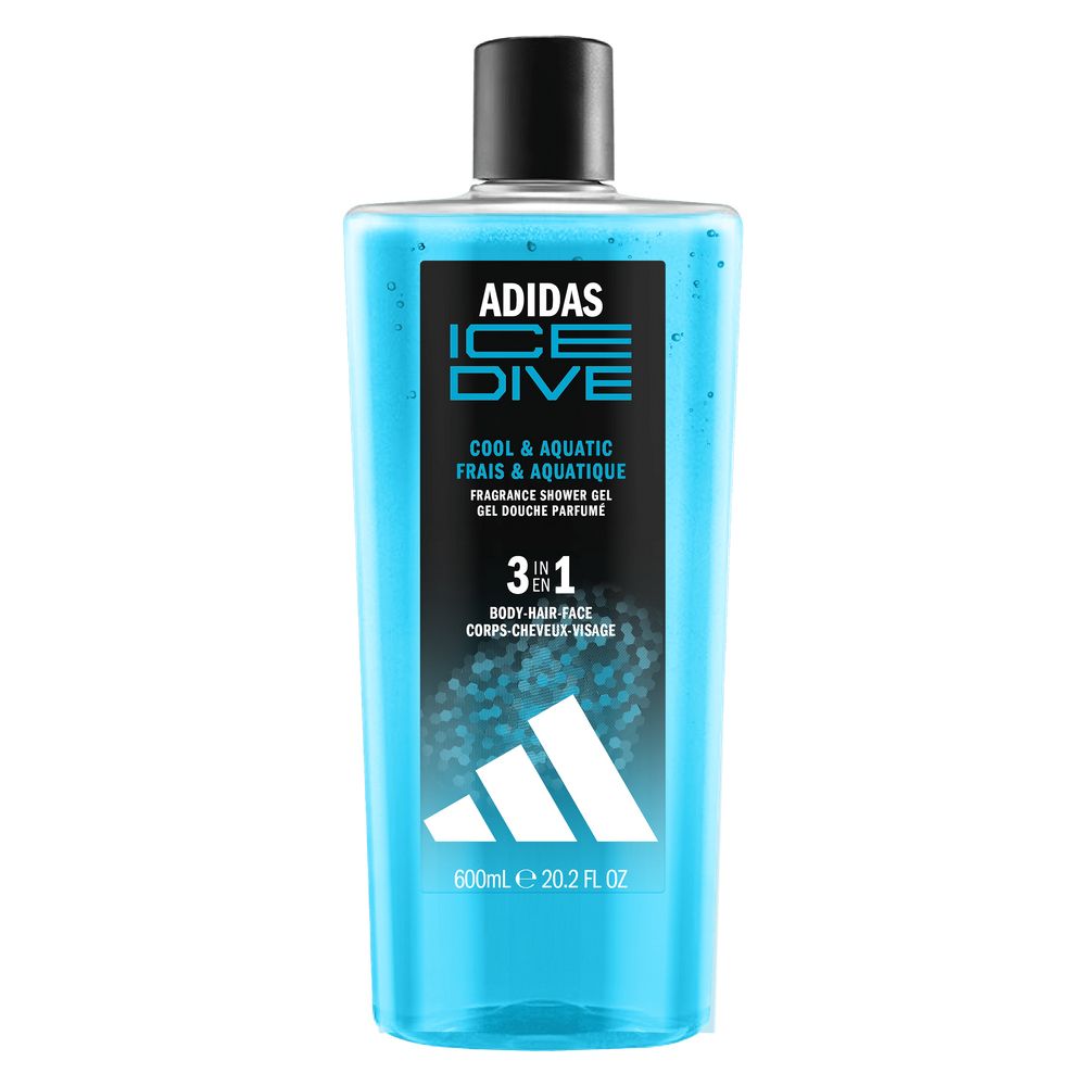 ADIDAS Ice Dive Żel pod Prysznic 3w1 dla Mężczyzn 600ml