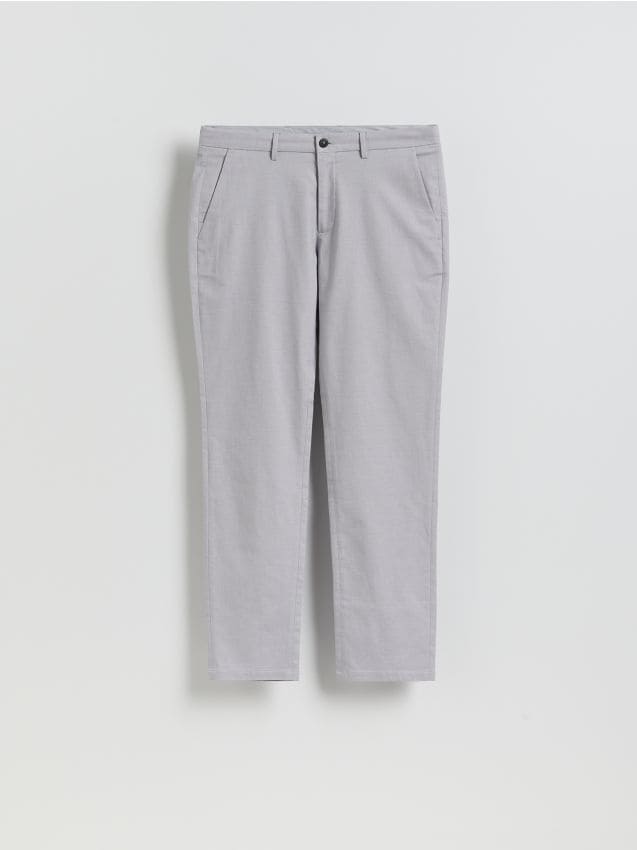 Reserved - Spodnie chino slim fit - jasnoszary