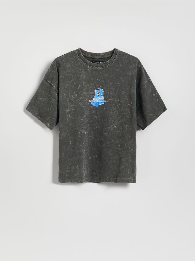 Reserved - T-shirt Kpop Demon Hunters™ - ciemnoszary