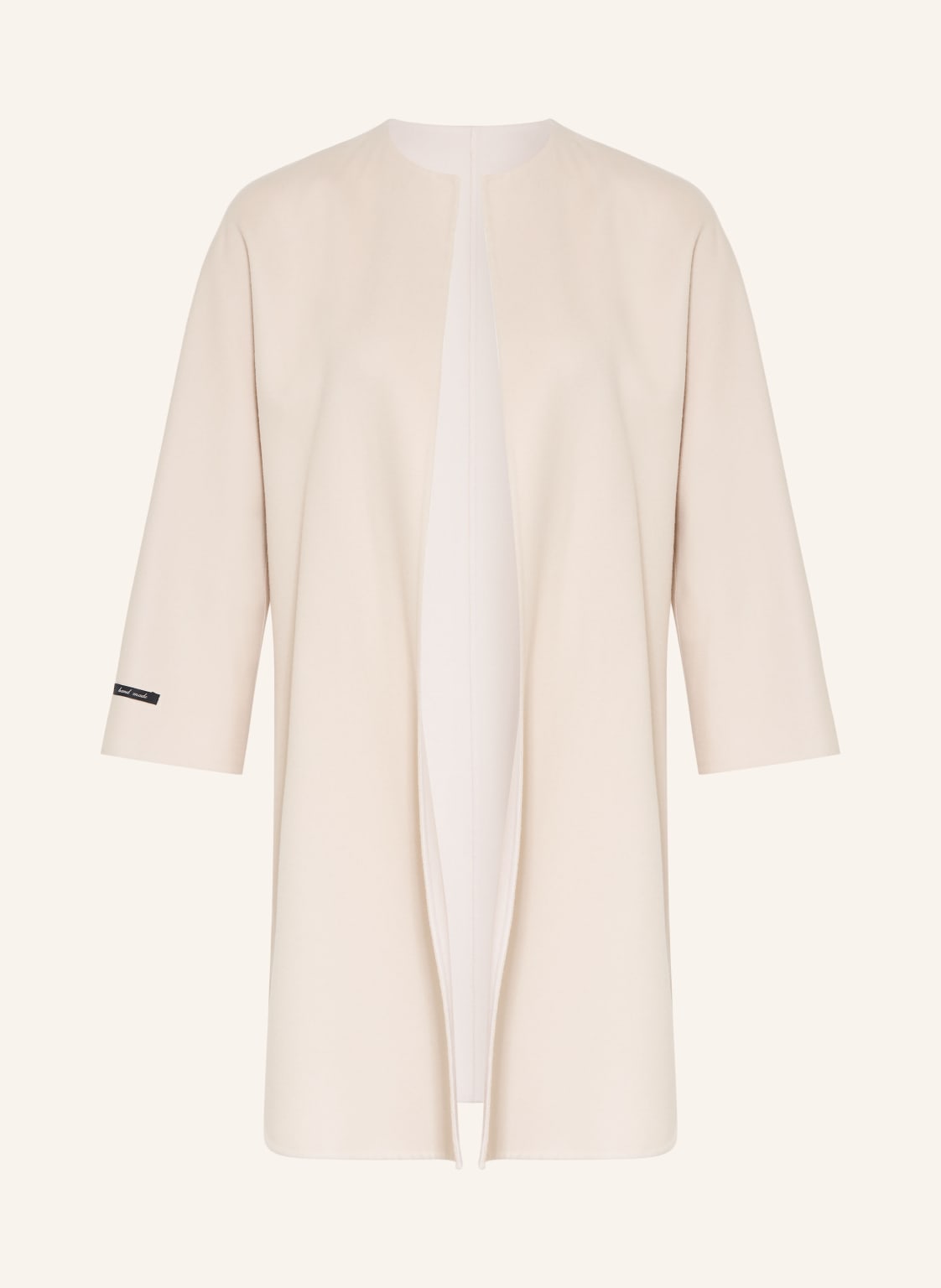 Manzoni 24 Płaszcz Wełniany beige