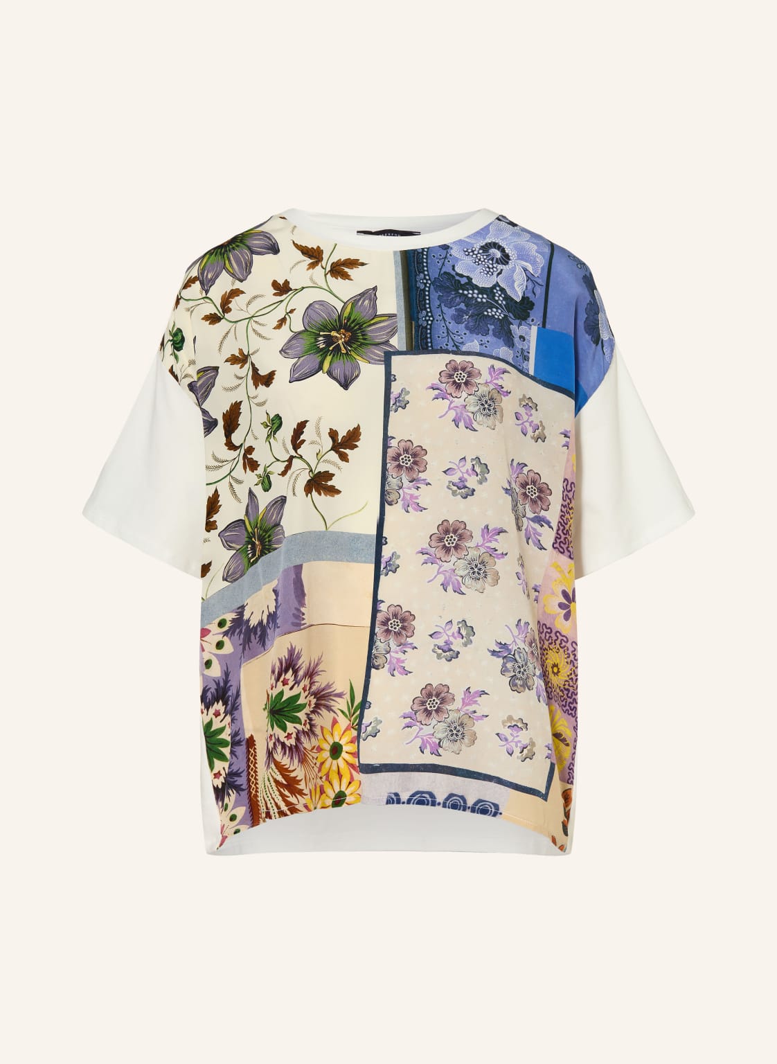 Weekend Max Mara Bluzka Pampas Z Mieszanki Materiałów weiss