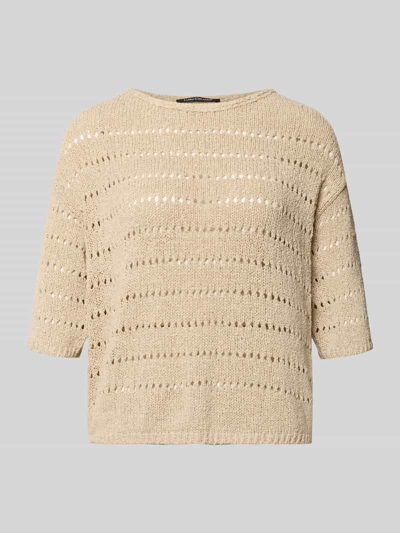 Sweter dzianinowy z krótkim rękawem