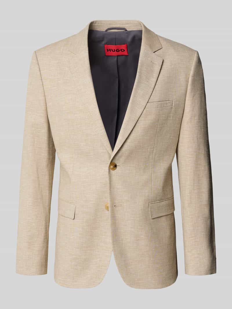 Marynarka garniturowa o kroju regular fit z domieszką lnu model 'ARTI'