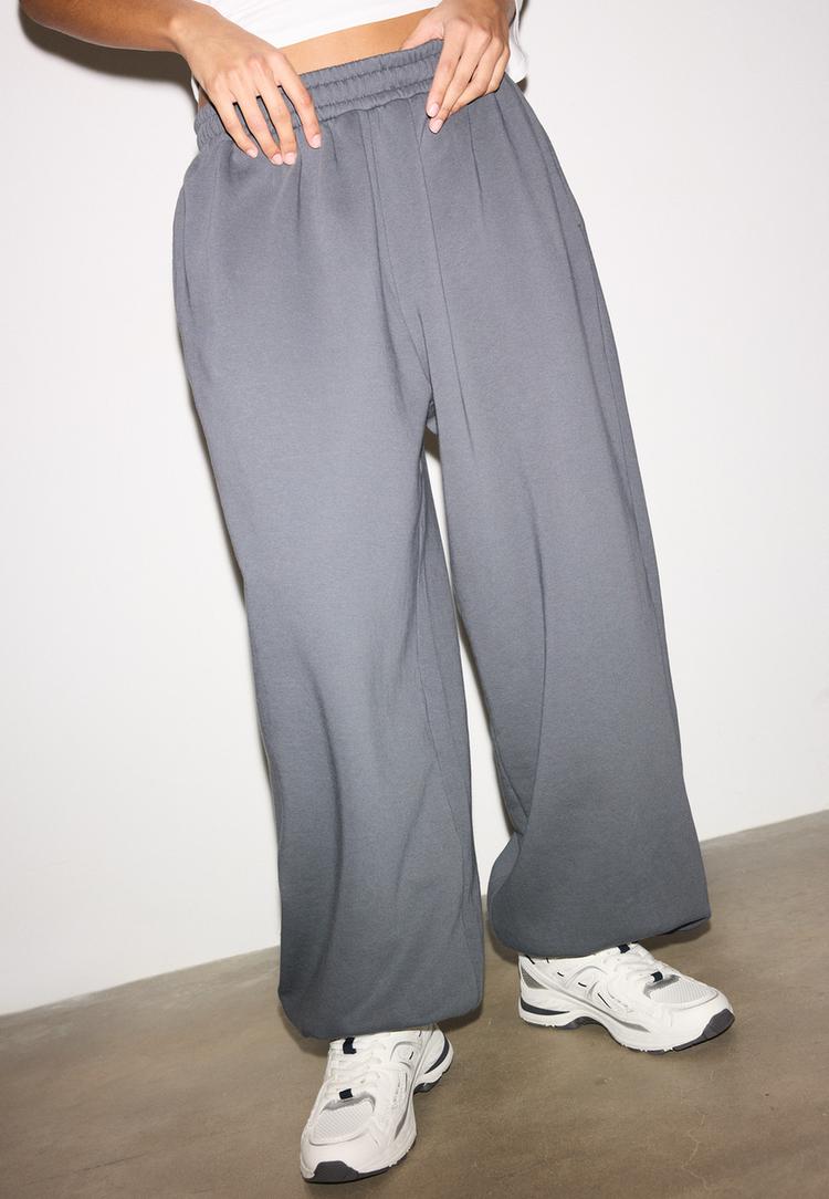 Stradivarius Spodnie jogger balloon Ciemnoszary L