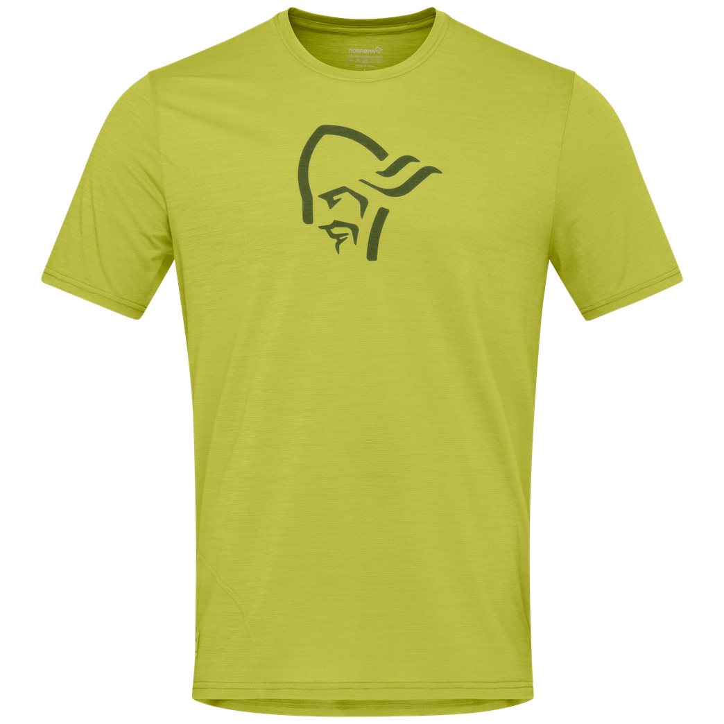 Koszulka męska Norrona femund equaliser merino T-shirt Rozmiar: M / Kolor: złoty