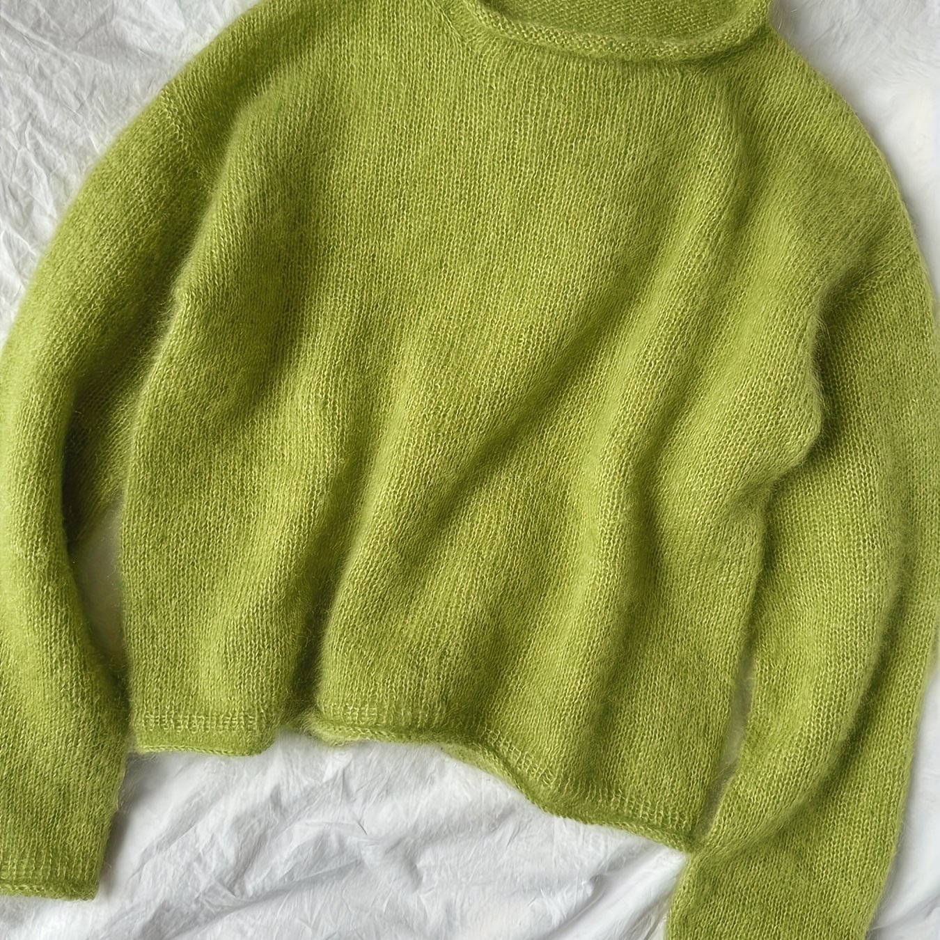 TEMU Nowy, popularny, stylowy, elegancki, francuski, jednokolorowy sweter damski z długim rękawem, idealny na wiosnę i jesień [Zcdx25]