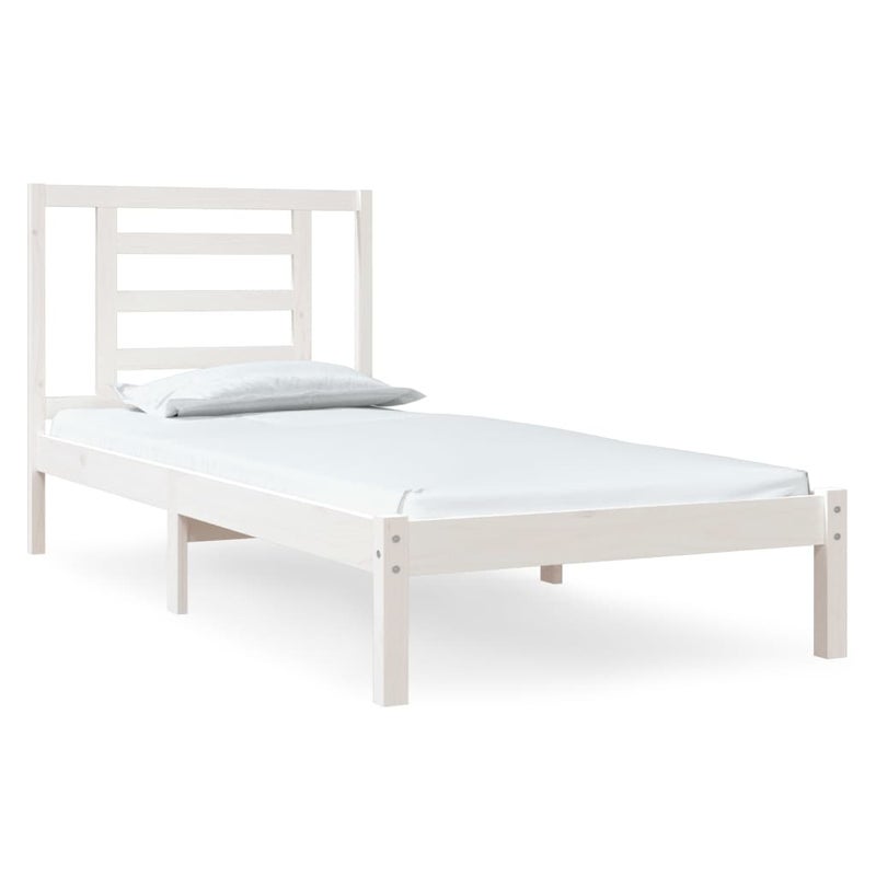 Łóżko Drewniane Rama Łóżka Sofa Biała Do Sypialni Pokoju 90x200 cm