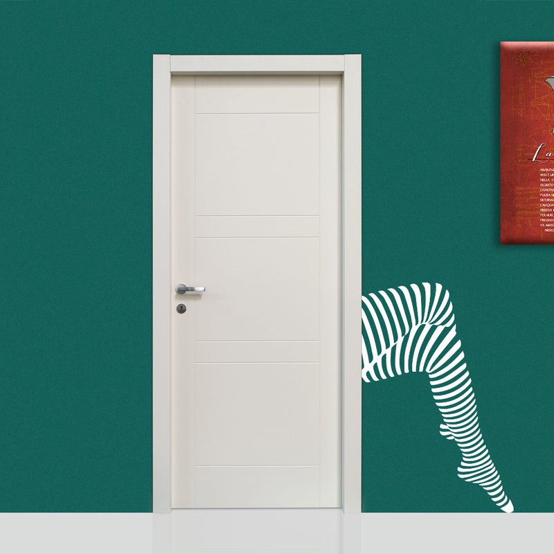 NOGI KOBIETY - Naklejka ścienna winylowa 55x85 cm - kolor BIAŁY