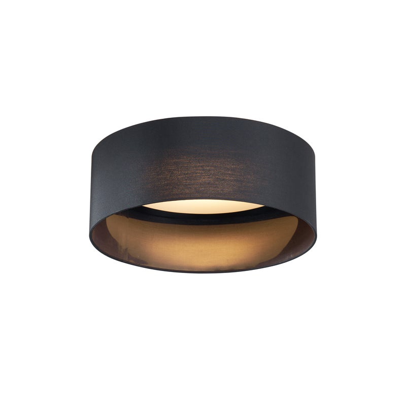 Nowoczesna lampa sufitowa czarna transparentna 40 cm z LED z 3-stopniową regulacją ściemniania - Sue