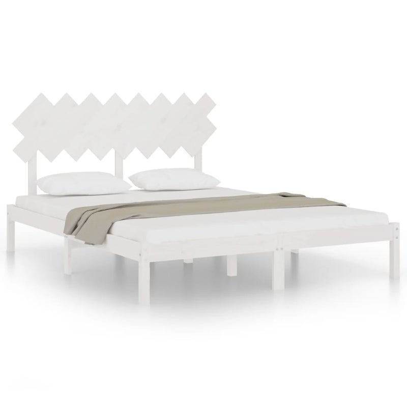 Łóżko Drewniane Rama Łóżka Sofa Biała Do Sypialni Pokoju 160x200 cm