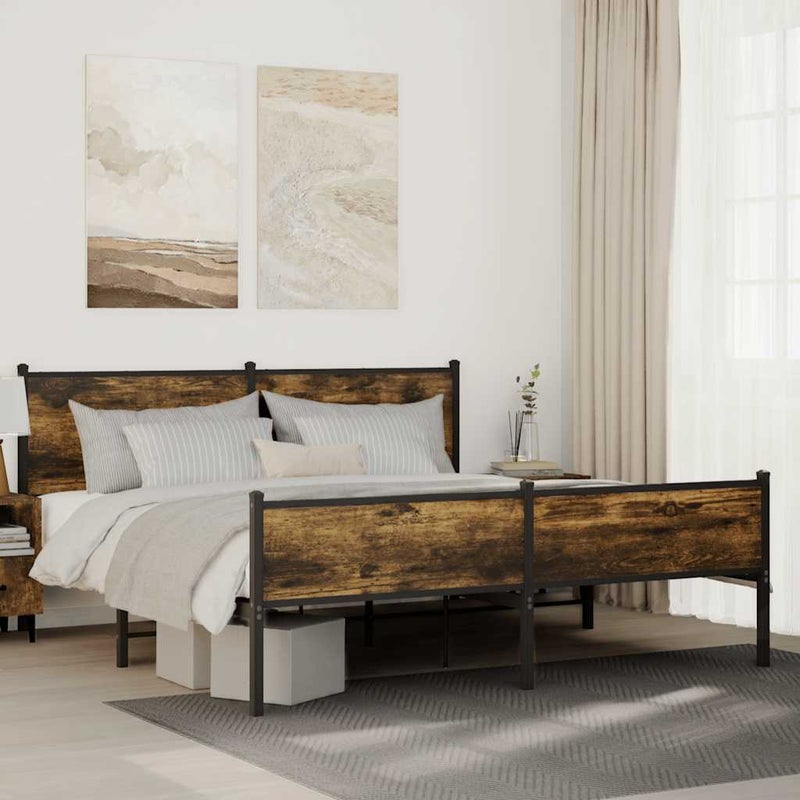 Łóżko Metalowe Czarne Rama łóżka Ze Stelażem Łóżko Do Sypialni Pokoju 160x200