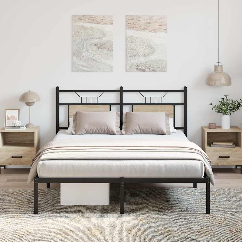 Łóżko Metalowe Rama Łóżka Metalowa Ze Stelażem Pokoj Sypialnia 140x200 cm