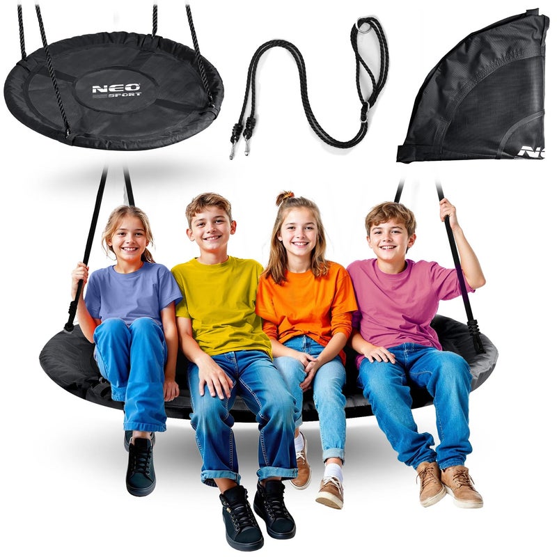 Huśtawka ogrodowa Neo-sport NS-103 mocna bocianie gniazdo fotel wiszący 120 cm XXL