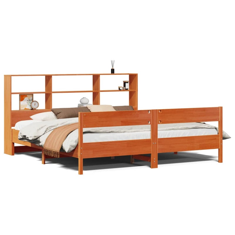 Łóżko Drewniane Rama Łóżka Sofa Brązowe Do Sypialni Pokoju 180x200 cm