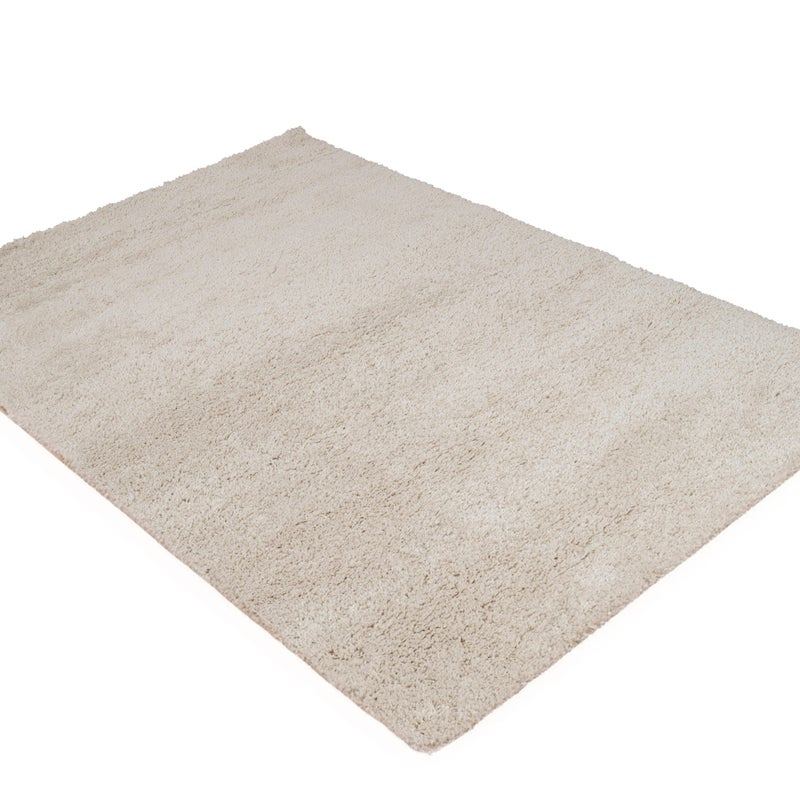 Dywan polipropylenowy z długim włosiem Norge gładki biały 120x180cm