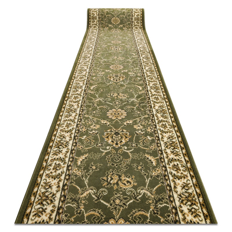 CHODNIK BCF MORAD Klasyk klasyczny oliwka zielony 70 cm 70x1400 cm