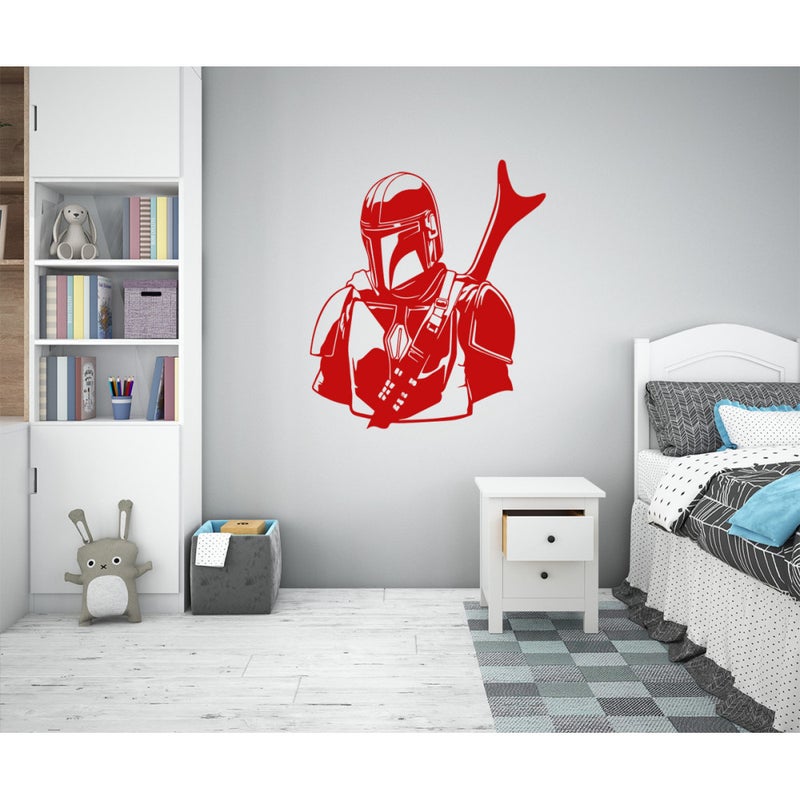 STAR WARS - Naklejka ścienna winylowa 55x65 cm - kolor czerwony