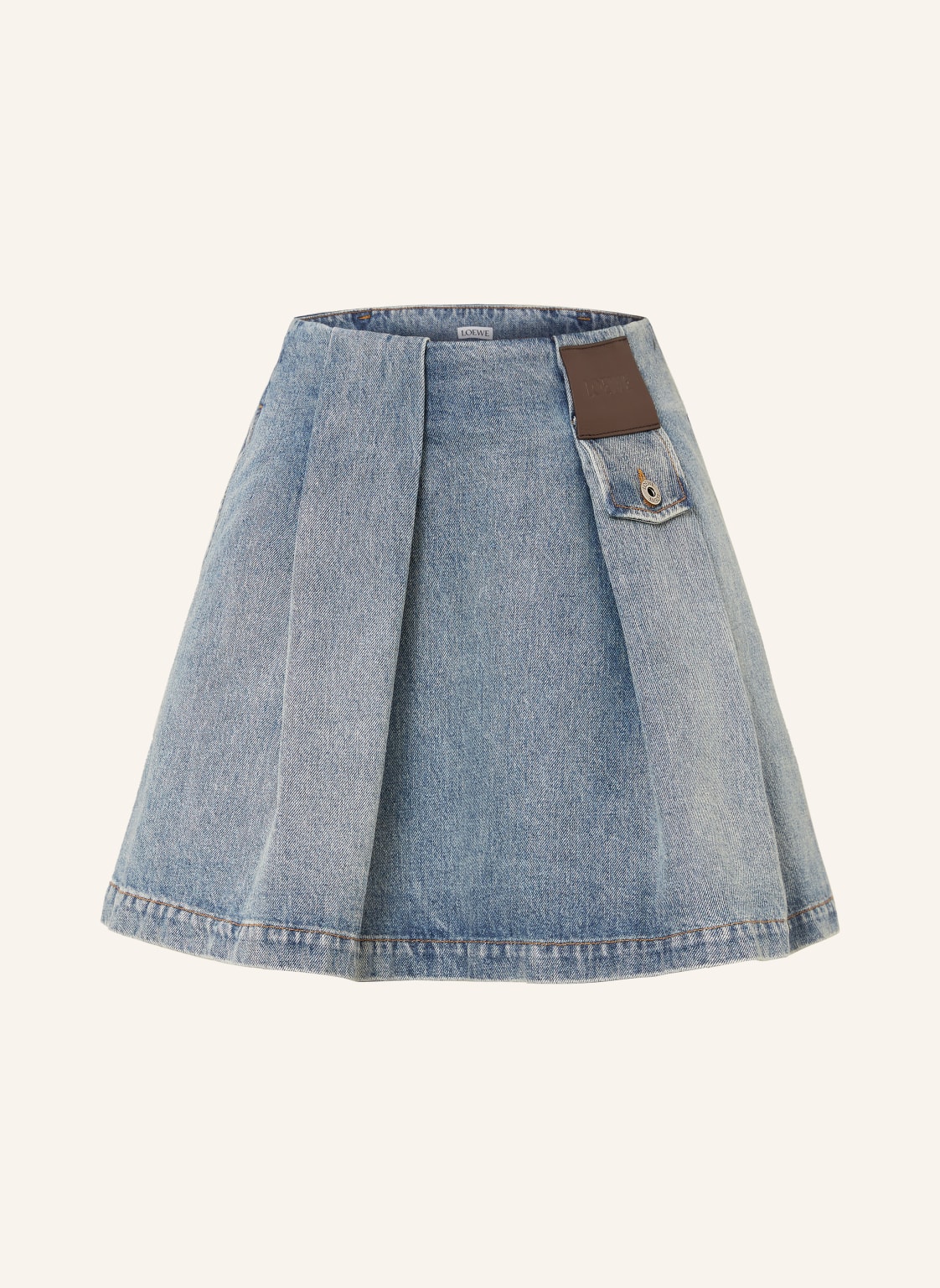 Loewe Spódnica Jeansowa blau