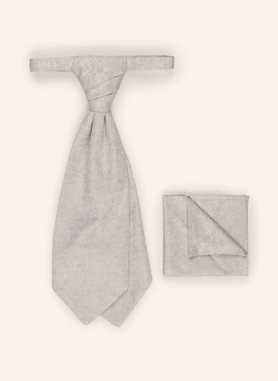 Wilvorst Zestaw: Krawat I Poszetka beige