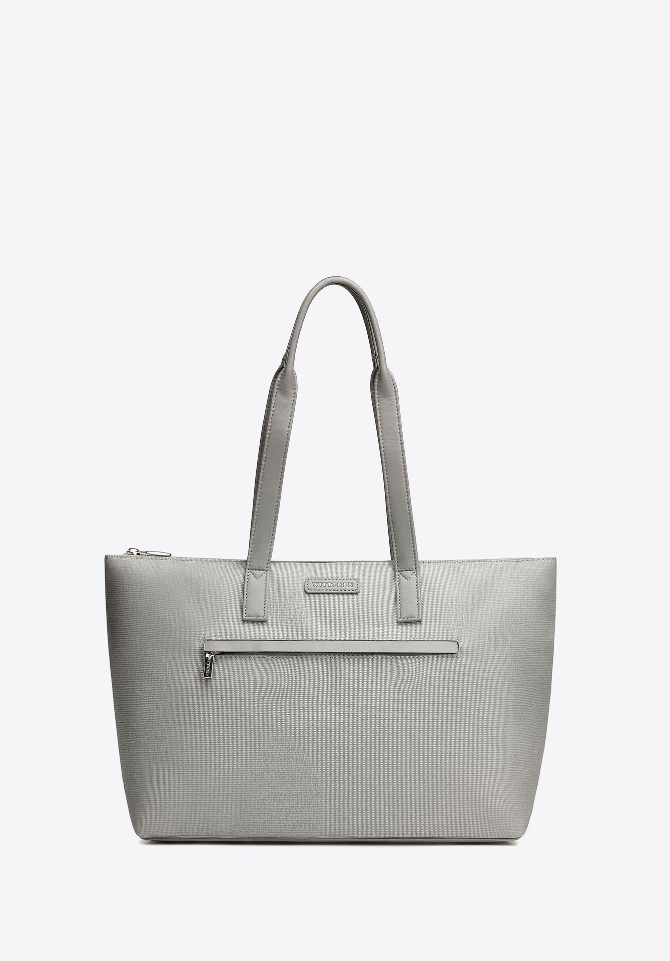 Torebka damska shopper na ramię szara