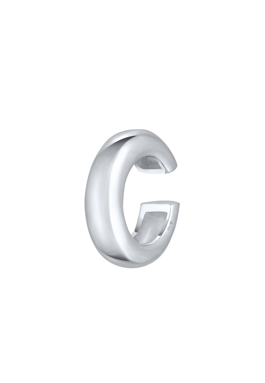 Elli Damska nausznica Basic Chunky ze srebra próby 925 Sterling Silver Kolczyki 1 ct Damski