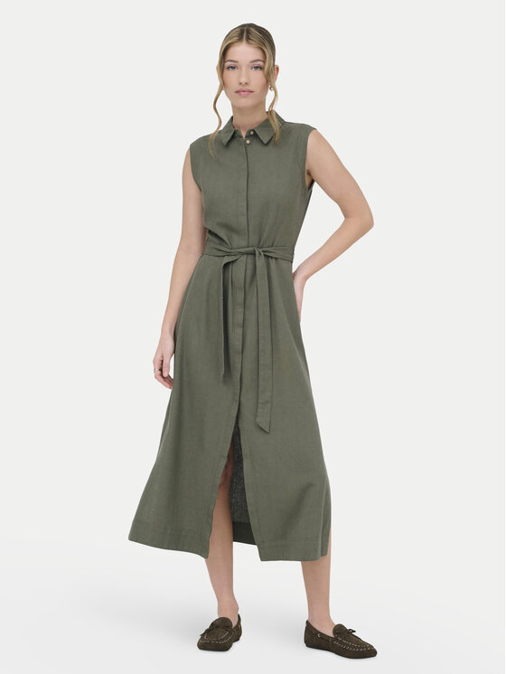 ONLY Sukienka koszulowa Goa 15363697 Beżowy Regular Fit