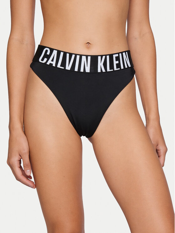 Calvin Klein Swimwear Dół od bikini LV00Q61189 Czarny