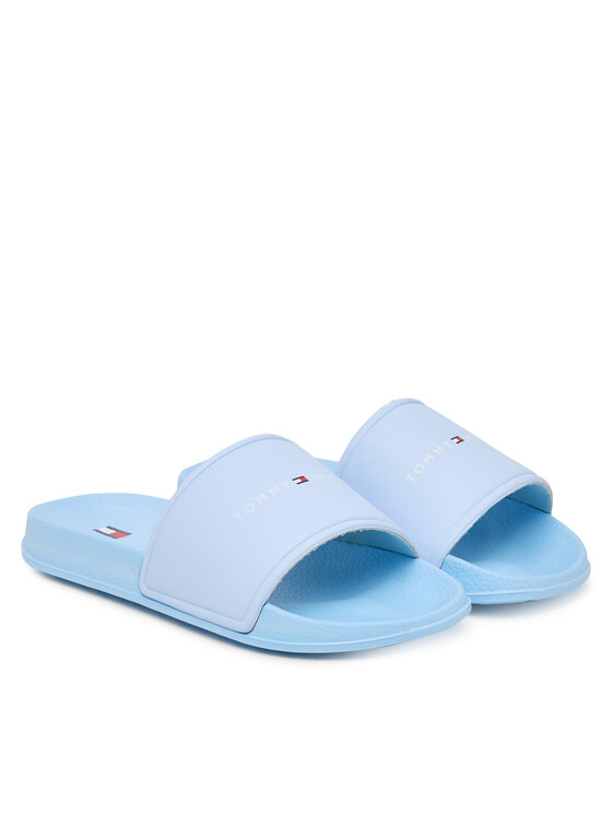 Tommy Hilfiger Klapki T3X0-34403-1172 Niebieski