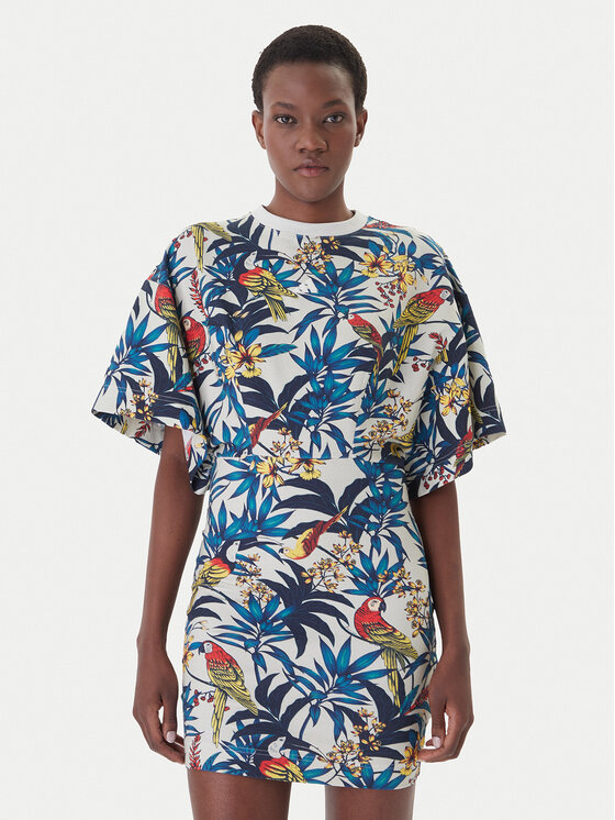 adidas Sukienka codzienna Farm Rio KD2194 Niebieski Oversize