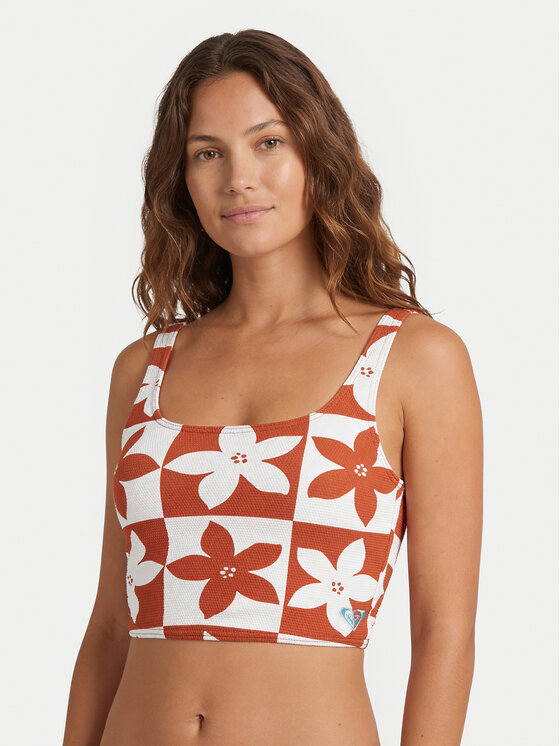 Roxy Góra od bikini Hazy Days ERJX305624 Pomarańczowy