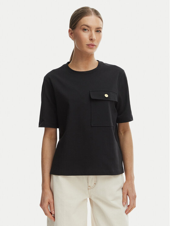 Tommy Hilfiger T-Shirt WW0WW49249 Czarny Relaxed Fit