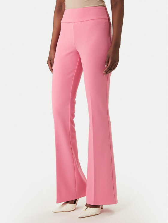Rinascimento Spodnie materiałowe CFC0127875003 Różowy Straight Fit