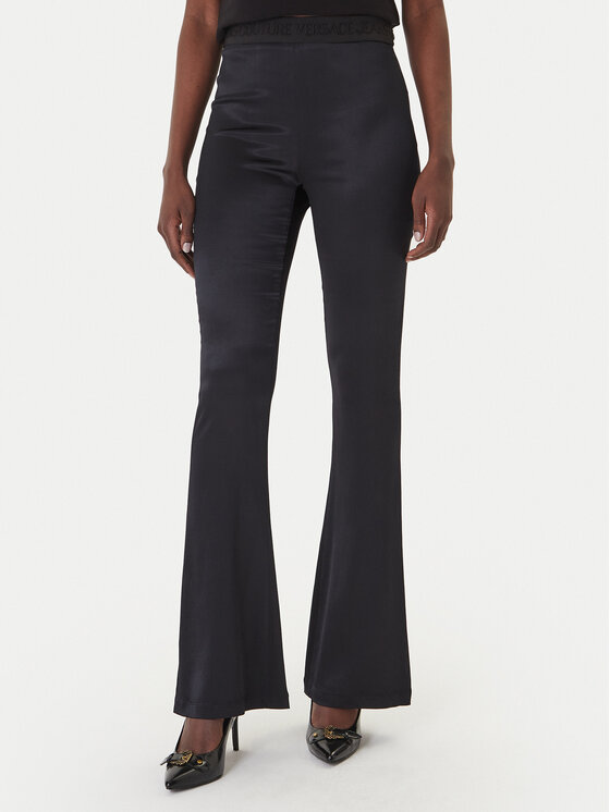 Versace Jeans Couture Spodnie materiałowe 80HAC1A7 N0640 Czarny Flare Fit