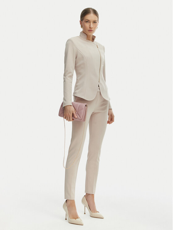 Rinascimento Spodnie materiałowe CFC0127865003 Beżowy Slim Fit