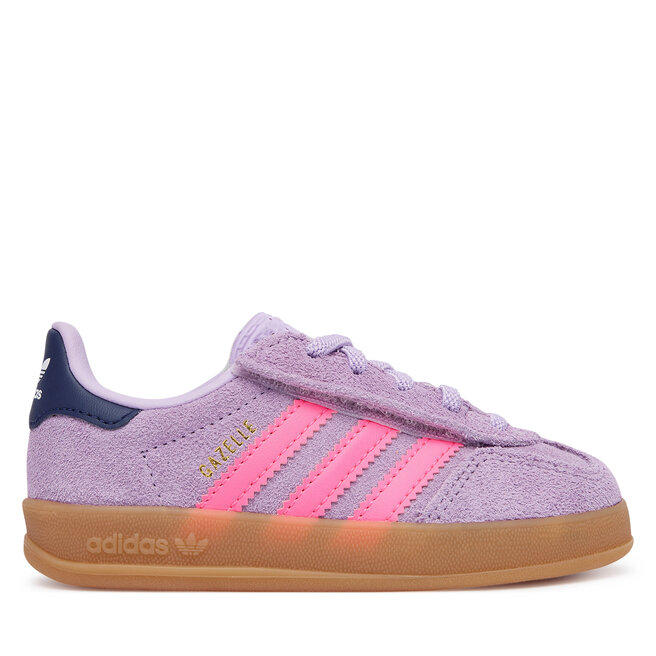 Sneakersy adidas Gazelle Indoor Comfort Closure Elastic Lace IH4012 Fioletowy