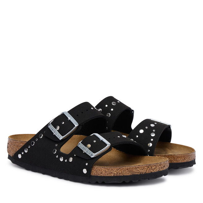Klapki Birkenstock Arizona Rivet 1031646 D Czarny