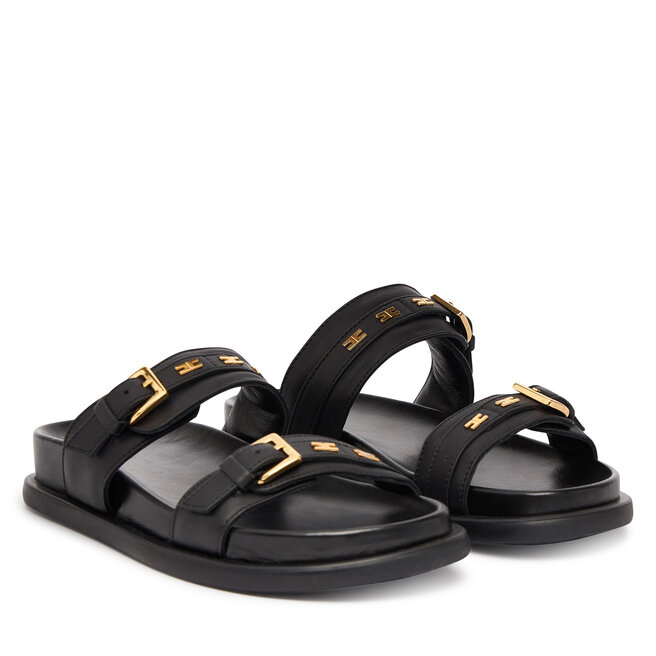 Klapki Elisabetta Franchi F4A2-E0601-0092 D Czarny