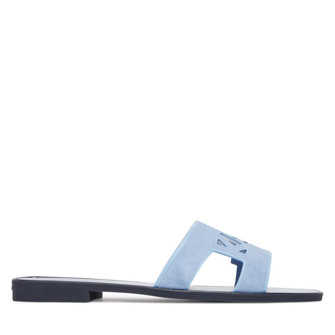 Klapki KARL LAGERFELD Skoot III KL80407C Niebieski