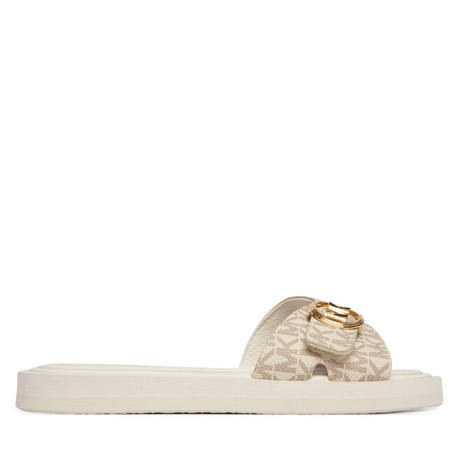 Klapki MICHAEL Michael Kors MK Pool 40R6MKFA1B Kremowy