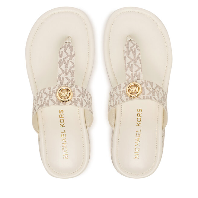 Japonki MICHAEL Michael Kors Koya Flip Flap 40R6KOFA2B Kremowy