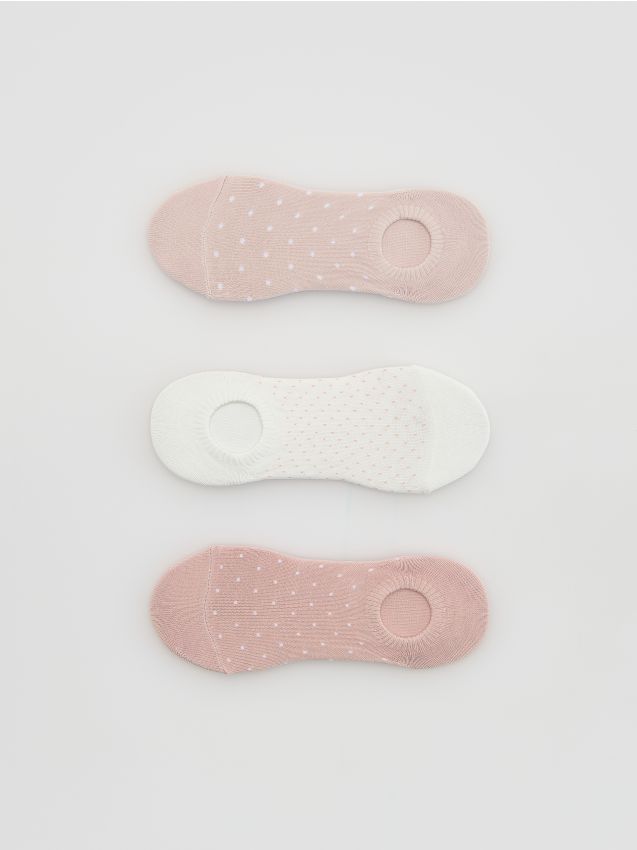 Reserved - Skarpetki stopki 3 pack - złamana biel