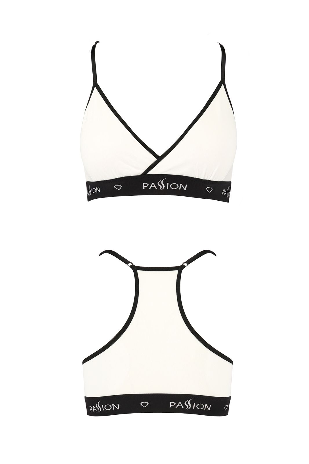 Biustonosz sportowy - PS008 TOP white