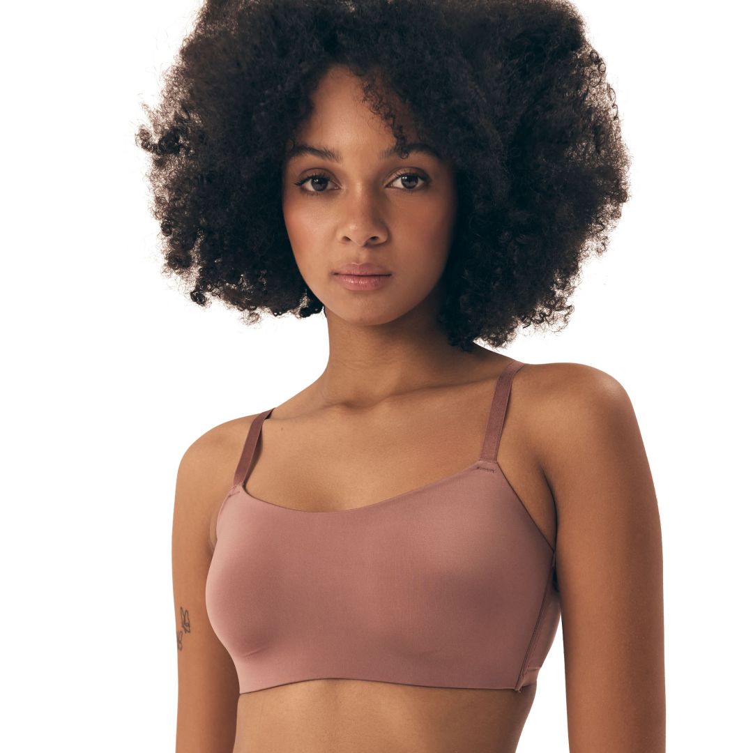 Biustonosz top Bass 42851 mauve