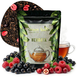 Pu-Erh Rubinowa 50 g herbata czerwona liściasta z maliną, żurawiną i porzeczką